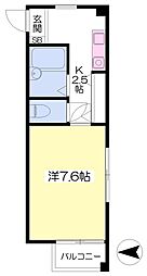 伊予鉄道本町線 本町四丁目駅 徒歩3分の賃貸マンション 4階1Kの間取り