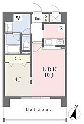 アーバン市駅南 1LDKの間取図画像