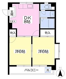 間取図画像 2DK