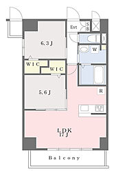 博多グランドレジデンス 2LDKの間取図画像