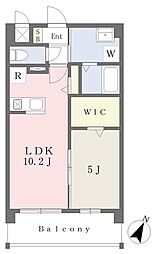 コンシェリアOZU 1LDKの間取図画像
