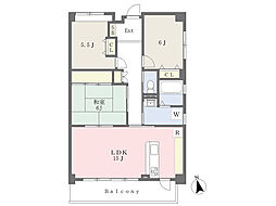 ジャスパー21 3LDKの間取図画像
