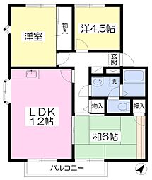 セラクリスタルウイングスB 3LDKの間取図画像