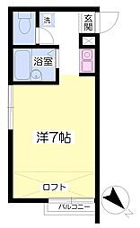 ルート須玖2 ワンルームの間取図画像