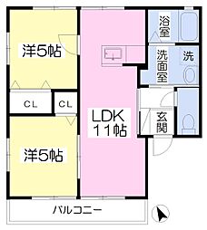 間取図画像 2LDK