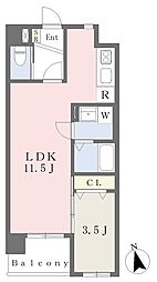 サングリーム 4階1LDKの間取り