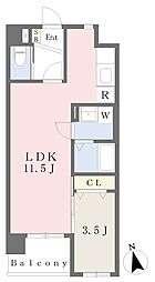 サングリーム 5階1LDKの間取り