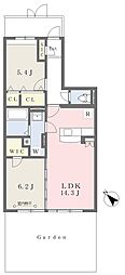 PISTAうめみつ 2LDKの間取図画像