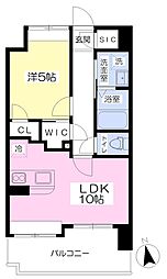 LUCE久留米駅前 1LDKの間取図画像