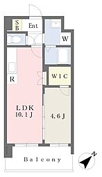 パルデンス・エコノ10 1LDKの間取図画像
