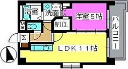K.313fukuoka 1LDKの間取図画像