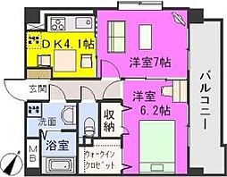 グランドゥール27 2Kの間取図画像