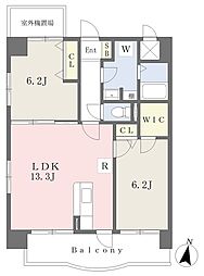 LiTocοlasa 2LDKの間取図画像