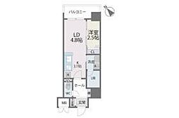 サニークレスト須崎町 1LDKの間取図画像
