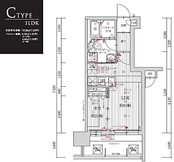 グランフォーレ大名プレミア 1LDKの間取図画像