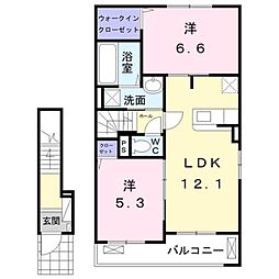 間取図画像 2LDK