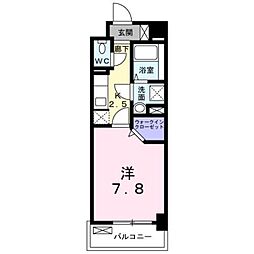 ロータス青山1 1Kの間取図画像