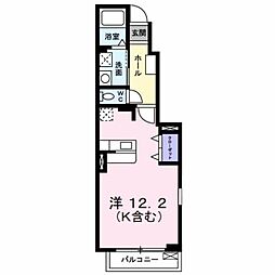 プリムローズA ワンルームの間取図画像
