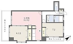 フェルト515 2LDKの間取図画像