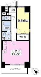 ピュアメゾン 1LDKの間取図画像