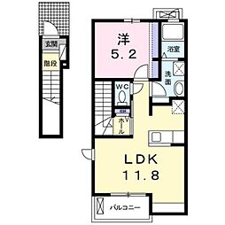 サニーヒル星和台 1LDKの間取図画像