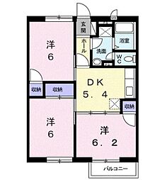 フローラルY・M 3DKの間取図画像