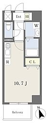 ルーチェ二本木 ワンルームの間取図画像