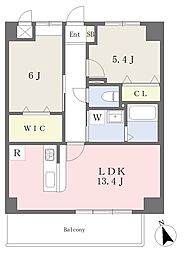 ルーチェ二本木 2LDKの間取図画像