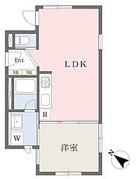 ブランカーサ石神井台 1階1LDKの間取り