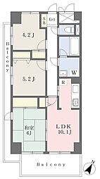 東久留米本町ビルハイム・アレグローネ 3LDKの間取図画像