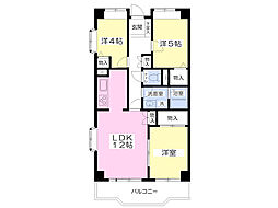 レジデンス上鷺 3LDKの間取図画像