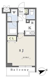 ディアレイシャス上井草 1Kの間取図画像