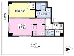 ゼルコバサウス 1LDKの間取図画像
