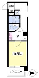 ライフステージ365−3号館 3階1Kの間取り