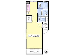 ウィステリアコート ワンルームの間取図画像