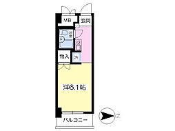 両国ウェルストンハイツ ワンルームの間取図画像