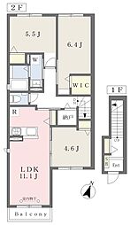 江戸川区本一色1丁目アパート 3LDKの間取図画像