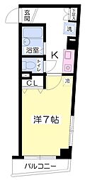 福動ビル 1Kの間取図画像
