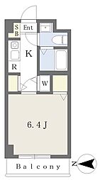 N-CUBEMINAMIBEFU 1Kの間取図画像
