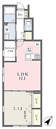 アマネセル 1LDKの間取図画像