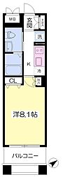 トルチェ元町山手 1Kの間取図画像