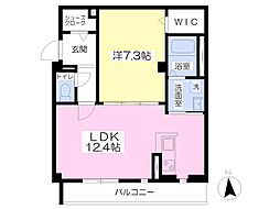 グランソフィア2 1LDKの間取図画像
