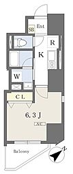 PROLOGUE中野 1Kの間取図画像