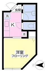 VERT阿佐ケ谷1 1Kの間取図画像
