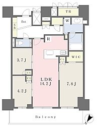 ジオタワー大阪十三 3LDKの間取図画像