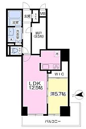 クラヴィーア江坂広芝町 1SLDKの間取図画像