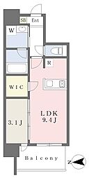 RJRプレシア江坂駅前 1LDKの間取図画像