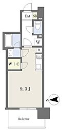 RJRプレシア江坂駅前 ワンルームの間取図画像