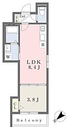 ラグーナ千船 1LDKの間取図画像