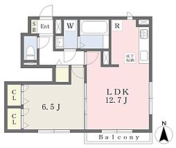 Ｃａｓａ　Ｏｌｉｖｅ 1階1LDKの間取り